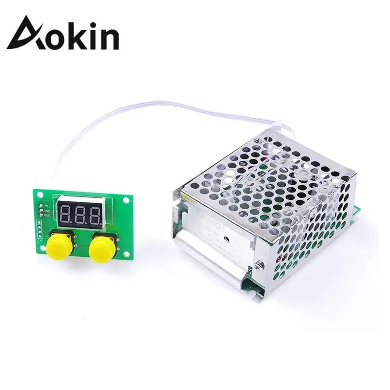 

Aokin DC 9-40V 12A PWM регулятор двигателя пост. Тока Controller 12V 24V 36V 40V DC Цифровой дисплей, бесступенчатый переключатель скорости