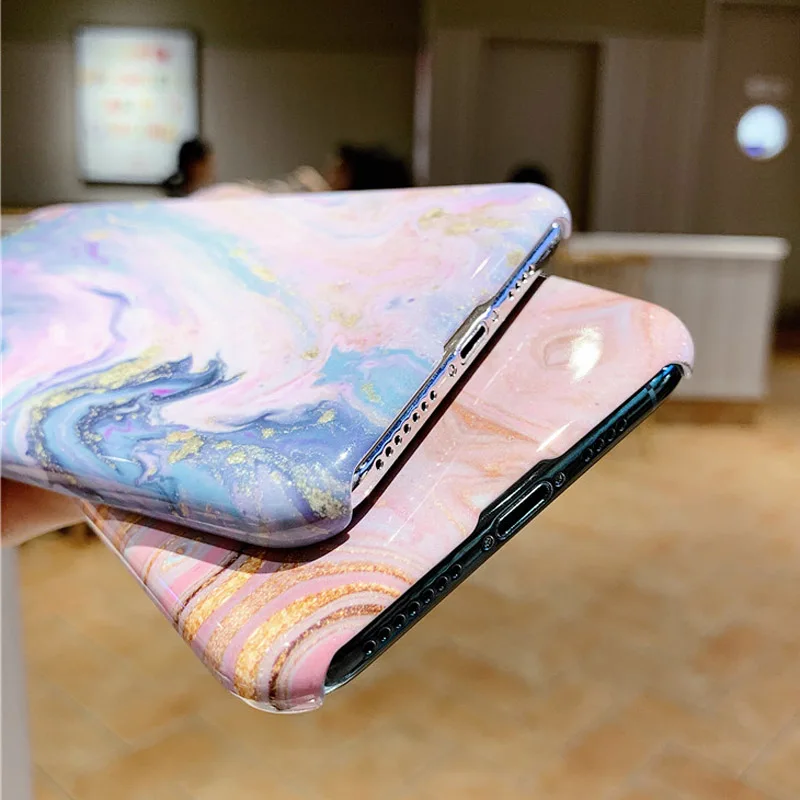 Lovebay чехол с мраморной текстурой для iPhone 11 Pro Max X XS XR Xs Max чехол для iPhone 7 8 Plus Жесткие ПК-Чехлы