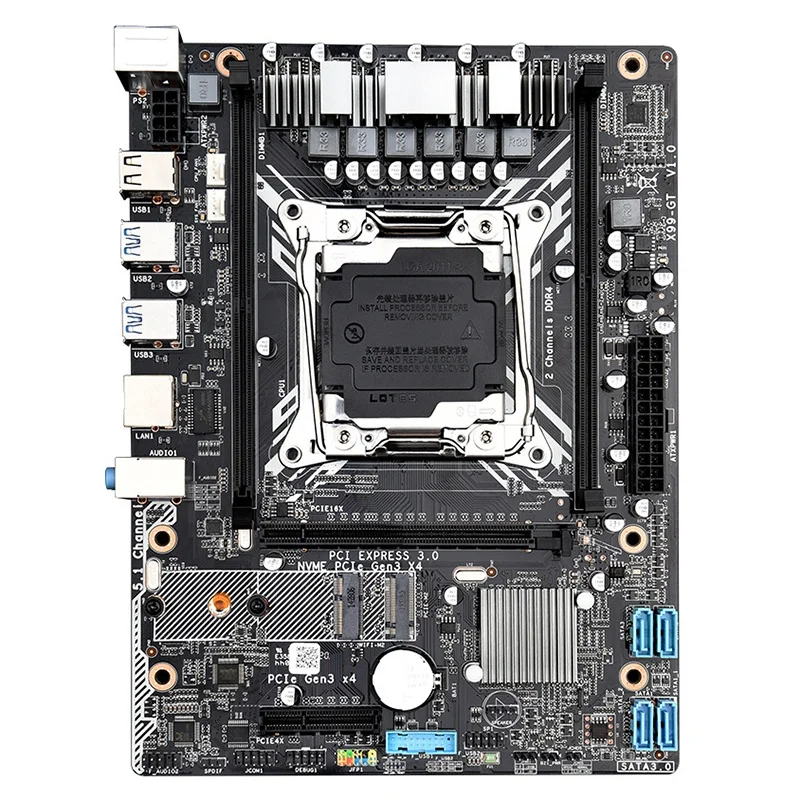 

X99-GT Computer Motherboard DDR4 Desktop Computer with Xeon E5 2011V3V4 Series CPU Supports WIFI PCI Express 16X