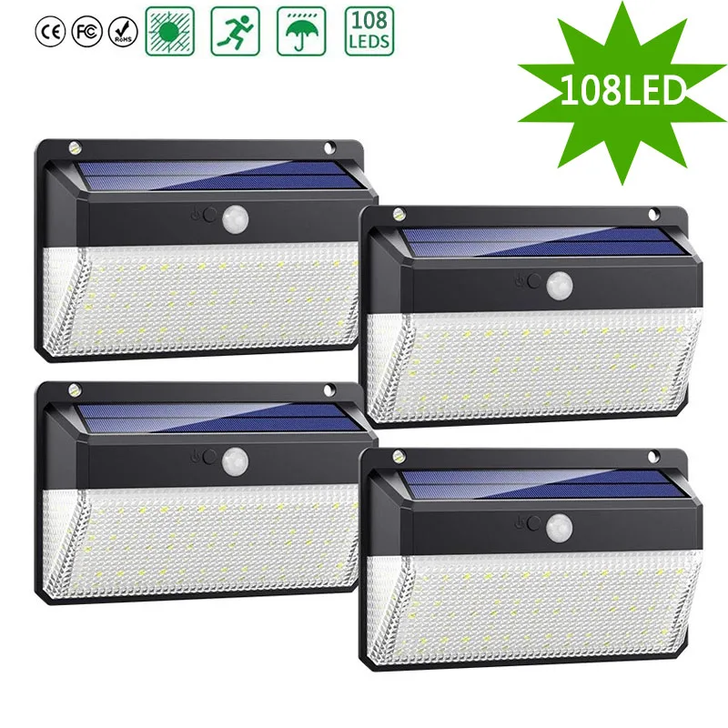 Уличная настенная лампа на солнечной батарее водонепроницаемый светильник с