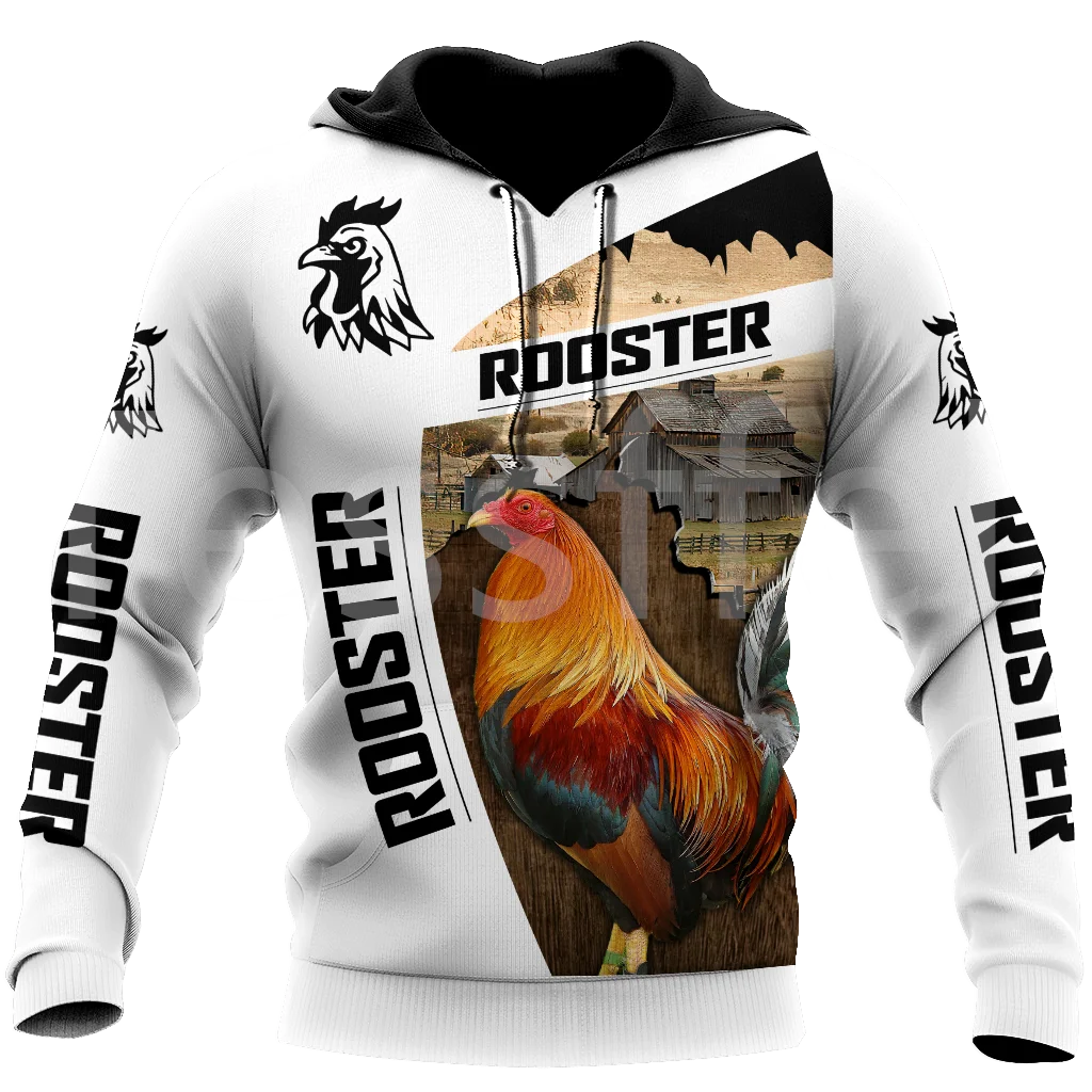 

Tessffel Rooster Chicken Cock Animal Camo Colorful Harajuku NewFashion Tracksuit 3DPrint Streetwear Jacket Hoodies Men/Women D21