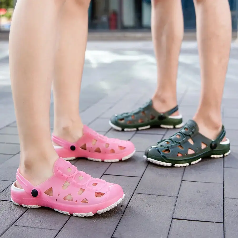 

Summer Wading Couple Porous Shoes Non-Slip Lightweight Jacket Men And Women Sandals Rain Boots