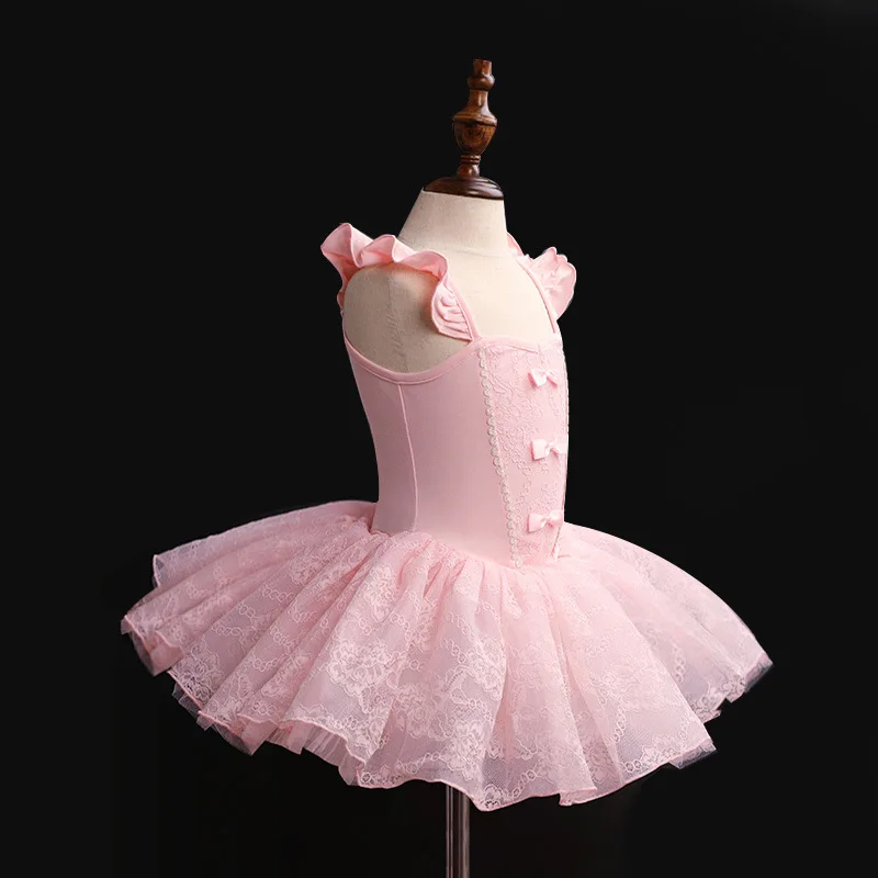 

Ballet Tutu Dance Dress For Kids Girls Practice Performance Clothing Competition Costume Children's Day Leotard Bubble Skirt
