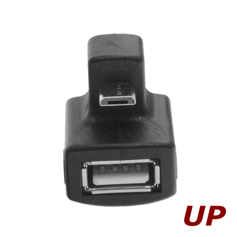 180 градусов вверх вниз правый угловой микро USB OTG к 2 0 Женский удлинитель адаптер
