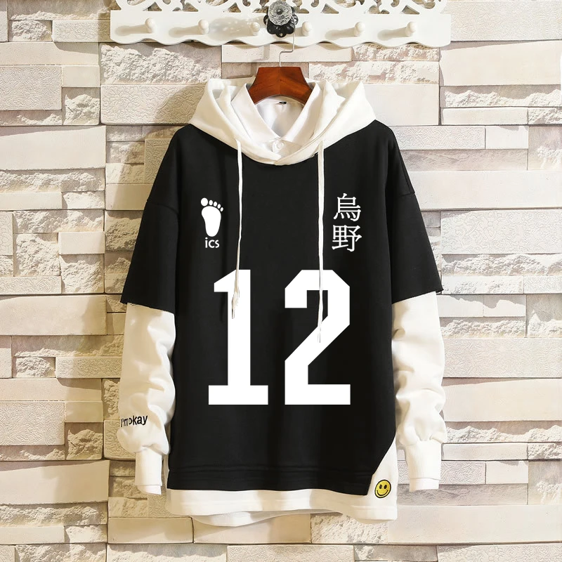 Haikyuu Cosplay Hoodies Karasuno Volleyball Club Costume Sweatshirt Adult Unisex Hooded Sweater Spring and Autumn | Тематическая