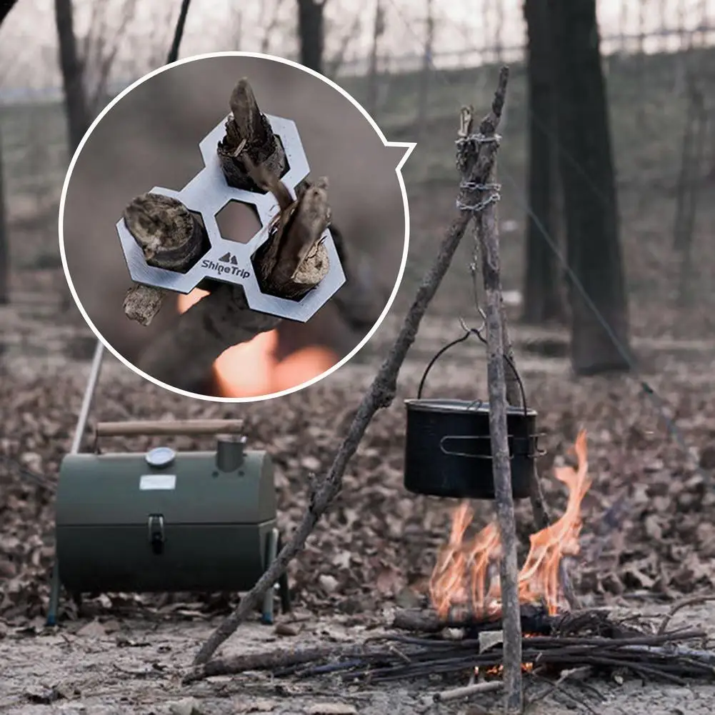 Тренога для кемпинга гриль доска готовки на открытом воздухе искусственная из