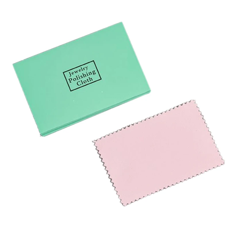 

100Pcs Silver Polish Cleaning Polishing Cloth Package Silver Cleaning Cloth WW Wiping Cloth Silver Jewelry Suede