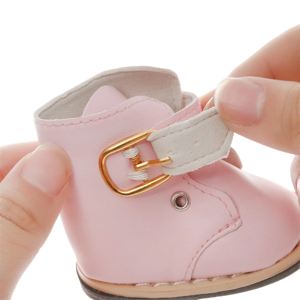 Новые кукольные сапоги обувь из искусственной кожи для 18 дюймов ручной работы