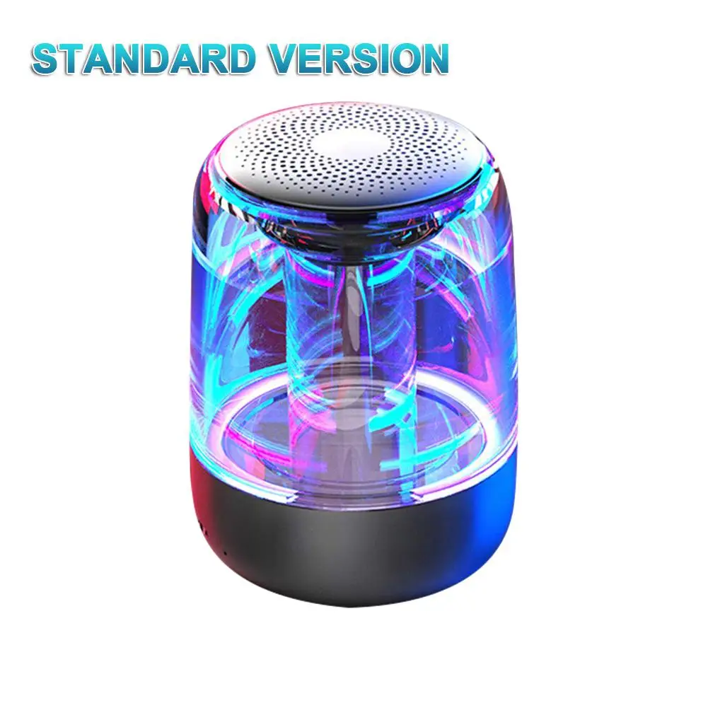 Casaland C7 портативный Bluetooth 5,0 динамик прозрачный светодиодный светящийся сабвуфер 6D объемный HIFI стерео беспроводной динамик TWS