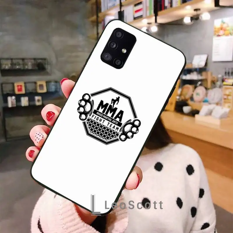 

Design The Mma Logo Phone Case For Samsung A40 A50 A51 A71 A20E A20S S8 S9 S10 S20 Plus note 20 ultra 4G 5G