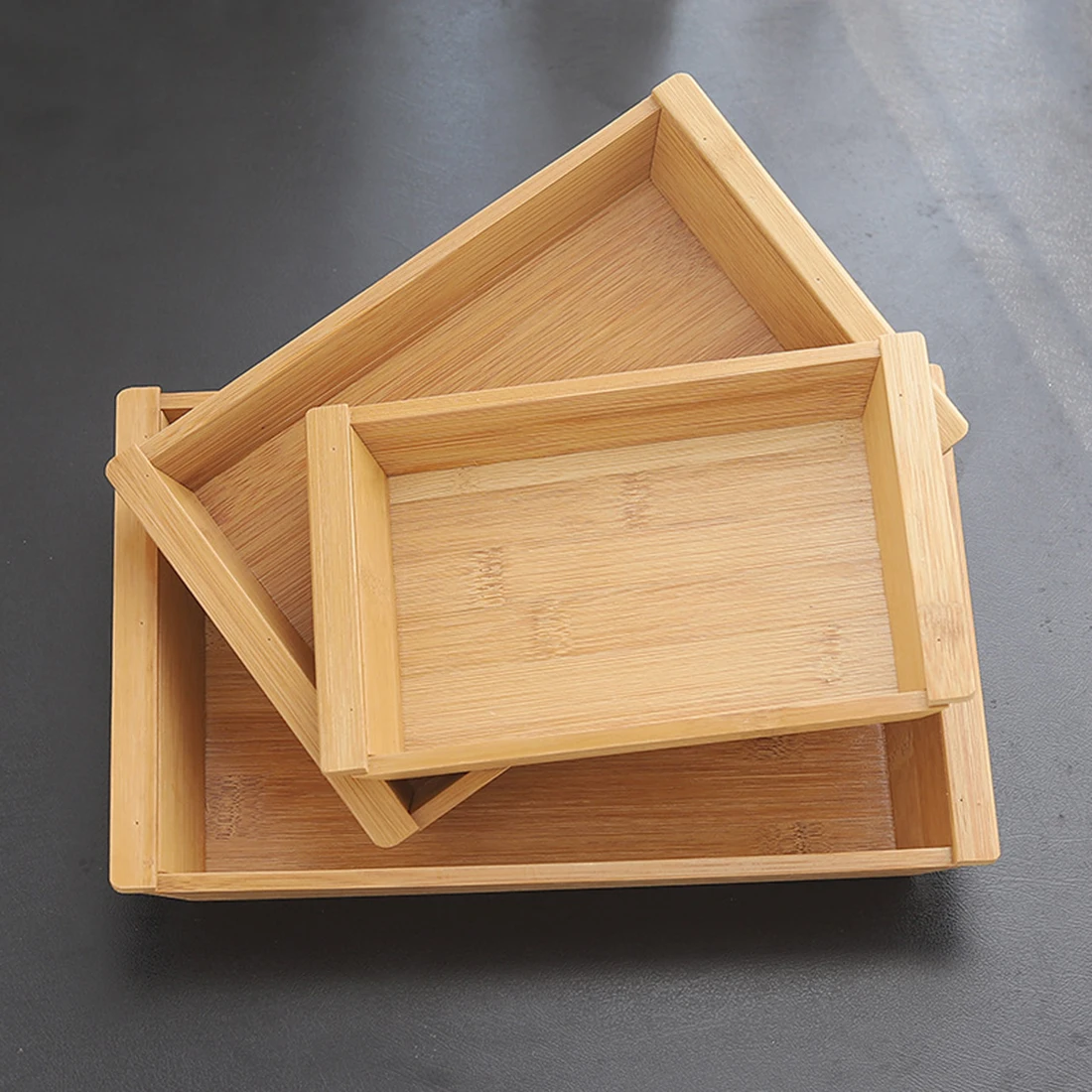 Многофункциональный деревянный поднос Портативный Бамбуковый набор для подачи