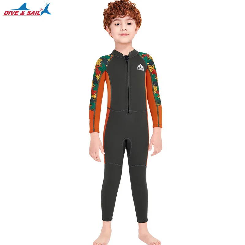 Combinaisons de plongée sous-marine intégrale en néoprène, 2.5MM, pour garçons et enfants, Anti-UV, garde au chaud, apnée, combinaison de surf, nouvelle collection