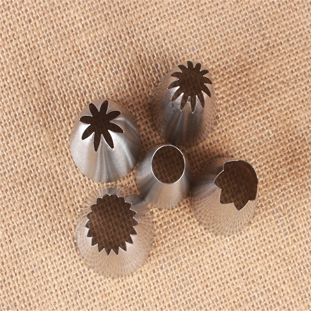 5 шт. большие металлические крем торт украшения Советы Набор кондитерских