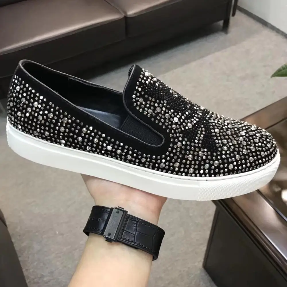 Мужские кожаные туфли ручной работы коричневые повседневные лоферы из