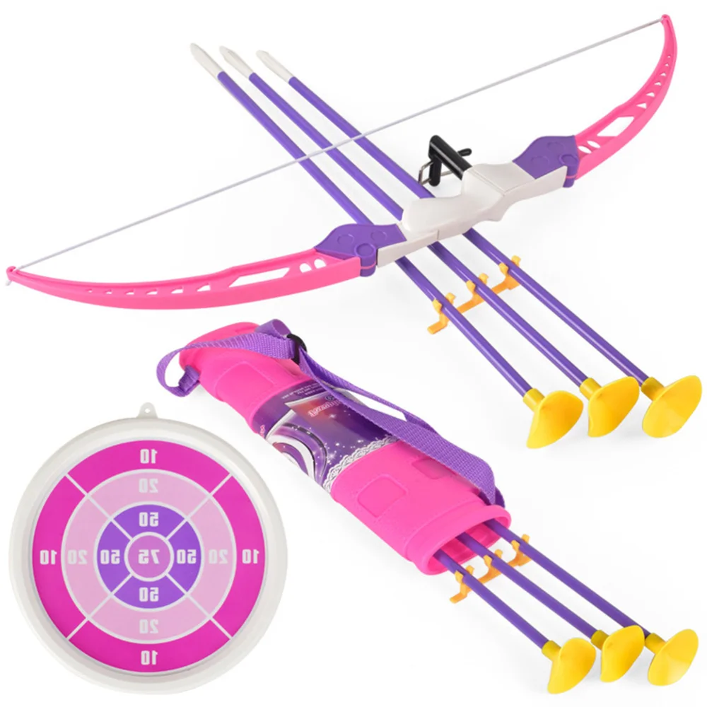 

7pcs Archery Bow and Arrow Toys Outdoor Fuuny Targets Shooting Game for Kids Children )