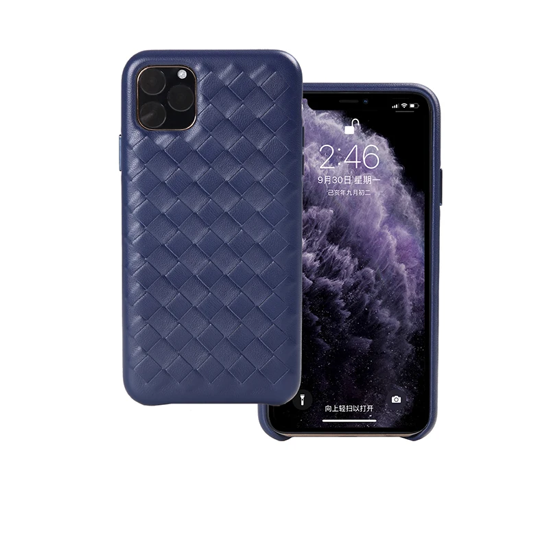 4 цвета для iPhone 11 Pro Max настоящий натуральный Овчина натуральная кожа чехол для телефона овчина задняя крышка крест ткачество металлическая кнопка