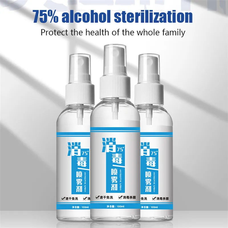 75% Alcohol Hand Gel Disinfection Sterilization Hands Free Water Efficient Handdes Infecting Safety Spray 100ML | Дом и сад