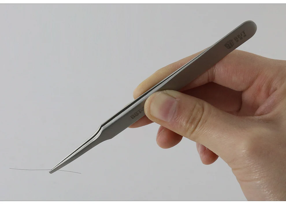High-quality BEST-2AA portable precision flat mouth Anti-magnetic tweezers heat-resistant PCB repair tool | Инструменты