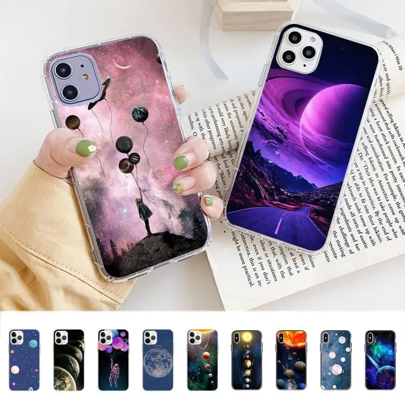 

Space Planets Earth Mars Phone Case for iphone 13 8 7 6 6S Plus X 5S SE 2020 XR 11 12 pro XS MAX