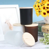 smoke free fragrance candle cup with wooden lid environmentally friendly soybean candle glass bottle creative gifts souvenir