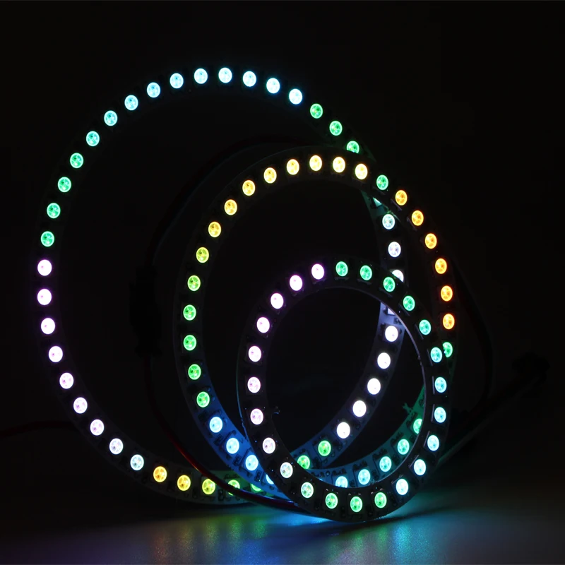 

5050 RGB WS2812B with built-in IC, square and round, individually addressable LED pixel strip 5V Matrix module light intelligent