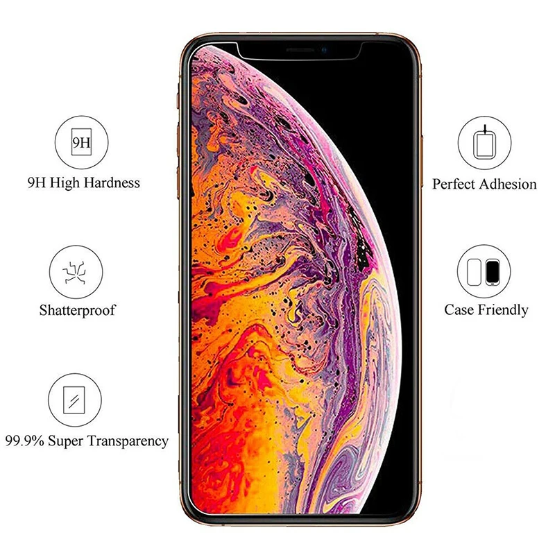 Закаленное стекло для Apple 11 Pro Защита экрана iPhone XS MAX XR X 10 6 s 7 8 Plus передняя и задняя
