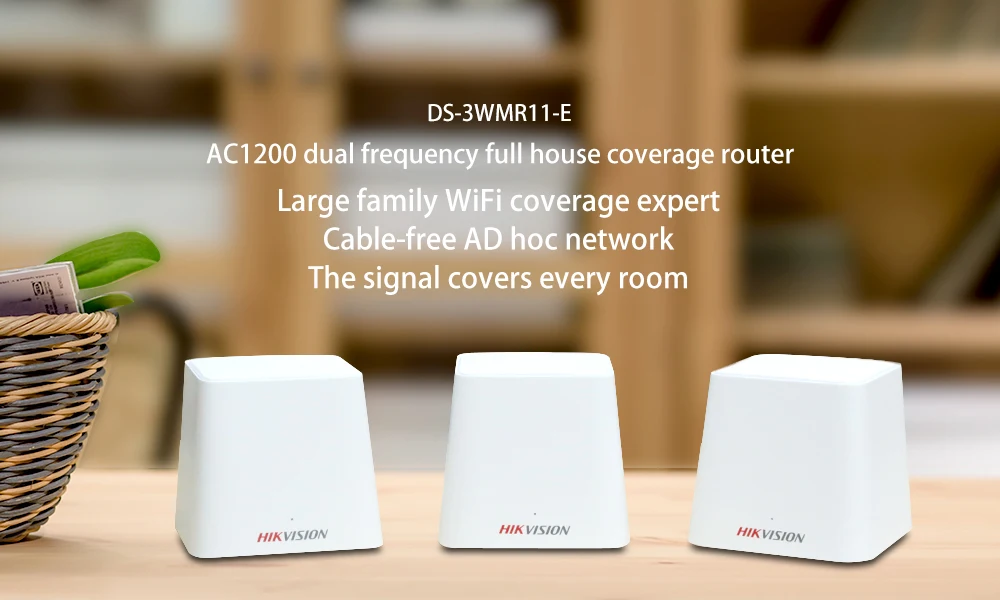 Hikvision Nova весь дом сетка WiFi система с AC1200 2,4G/5,0 ГГц WiFi беспроводной маршрутизатор и ретранслятор, приложение дистанционное управление