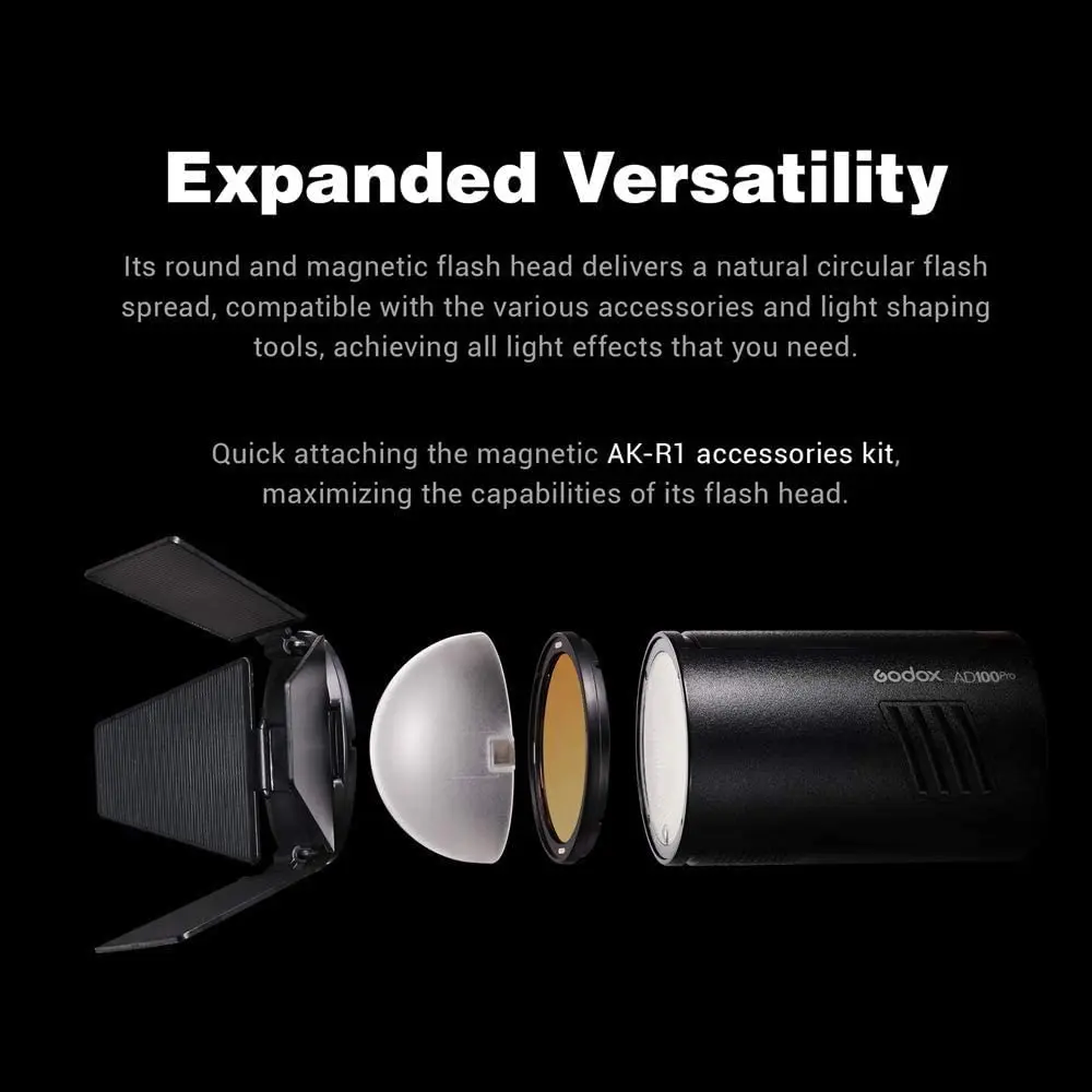 Godox AD100 pro карманная вспышка 2 4G Беспроводная 100Ws TTL 2600mah Портативная наружная для