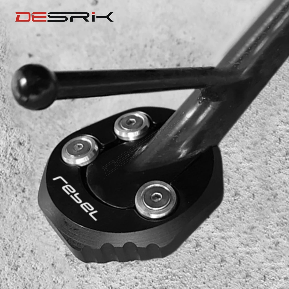 

For Honda Rebel CMX300 CMX500 2017 2018 2019 2020 Motorcycle Kickstand Extension Pad Side Stand Enlarger Plate