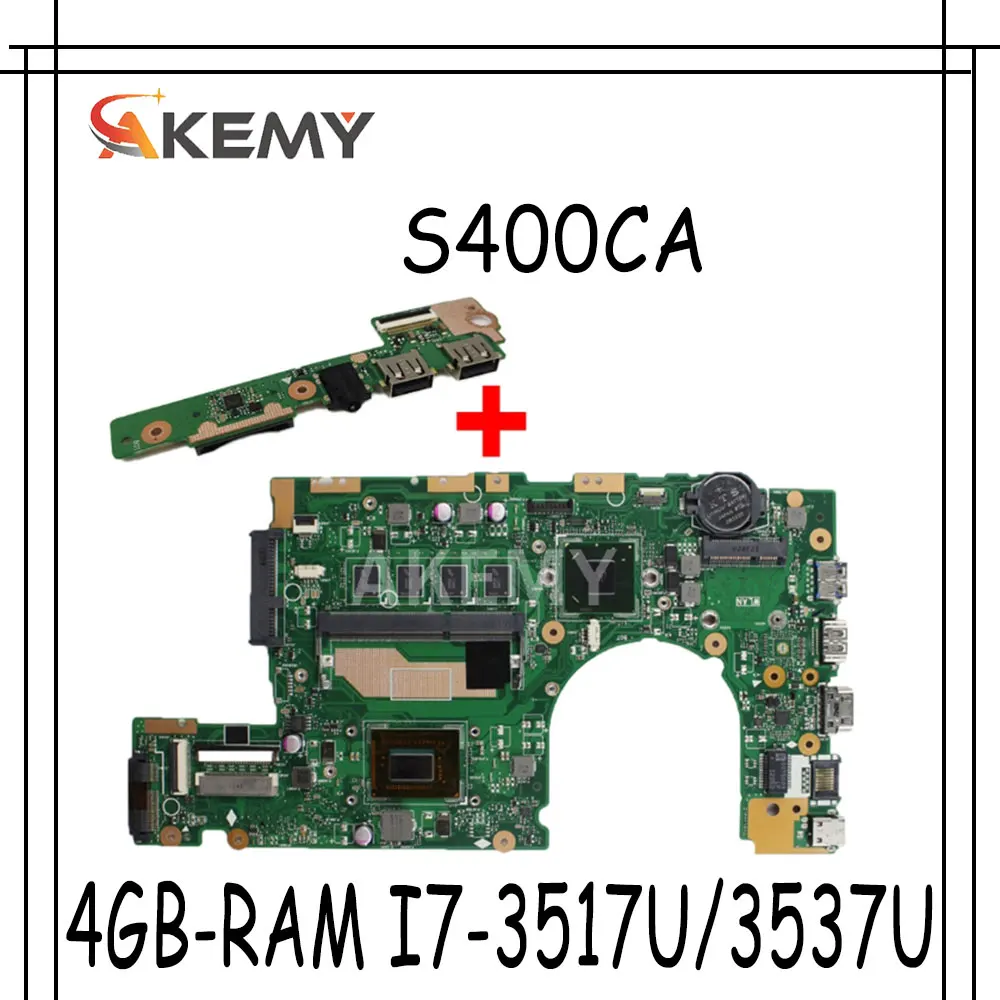 S400CA материнская плата для ноутбука ASUS VivoBoo S500CA S400C S500C оригинальная 4GB RAM I7
