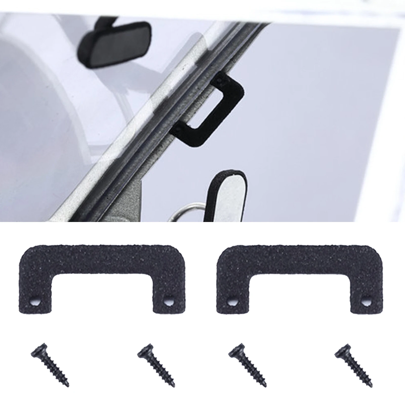 

2Pieces RC Car Handles Simulation Door Handles with Screws fits for WPL D12 RC Car