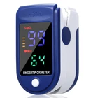 Пульсоксиметр на палец с цветным светодиодным экраном, портативный измеритель пульса и уровня кислорода в крови, 4 цвета