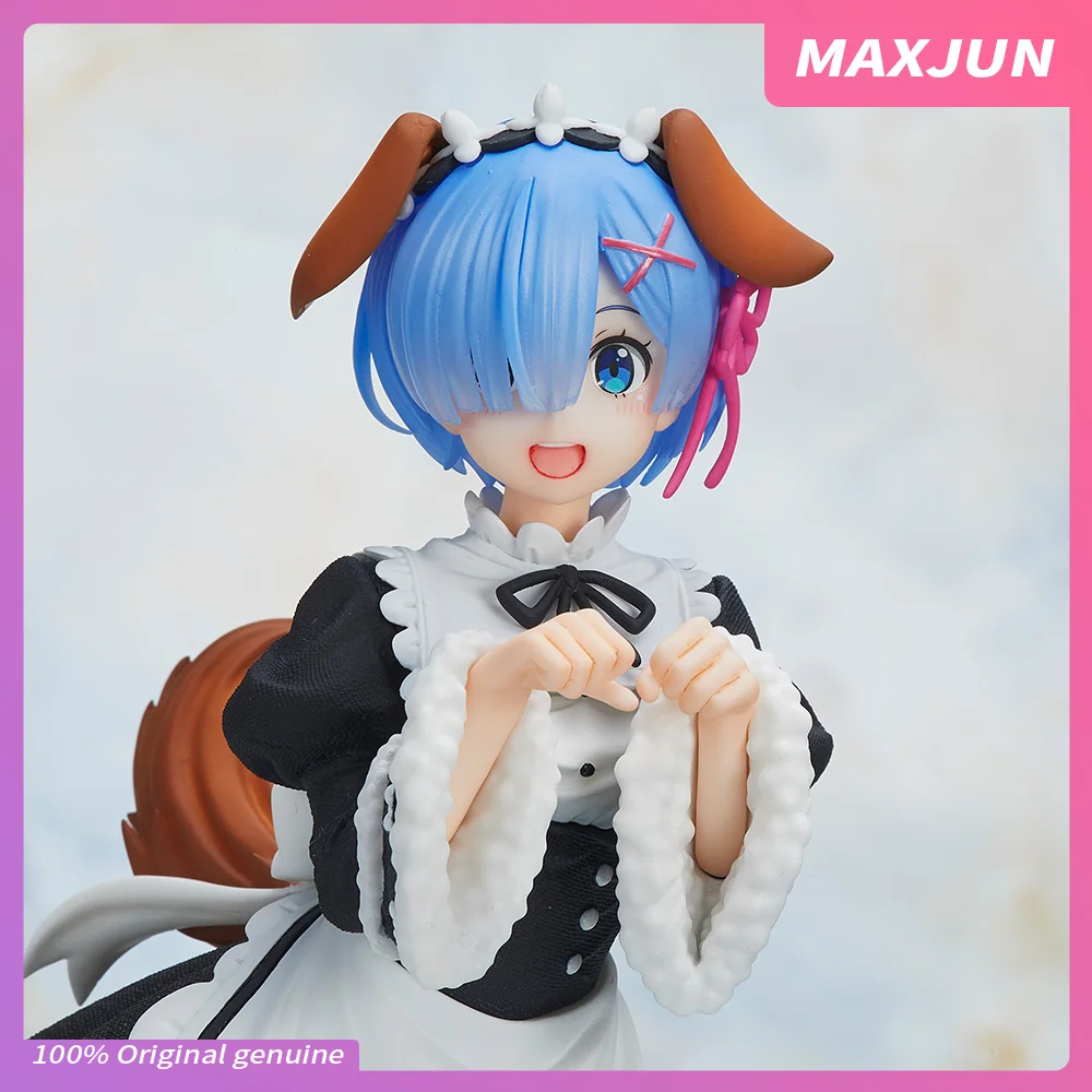 

Original Anime Re Life in a different world from zero Figure Rem 20cm PVC Model Toys TAITO Maid cos dog ears Sexy Figure MAXJUN