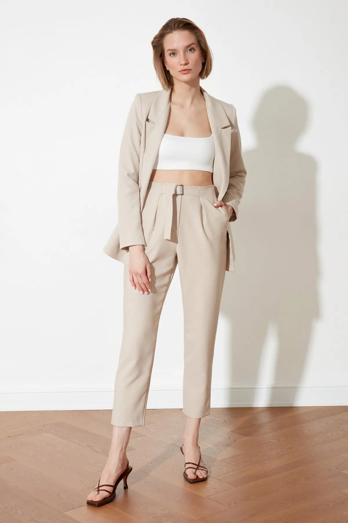 

Trendyol High Bel Pants TWOSS21PL0431