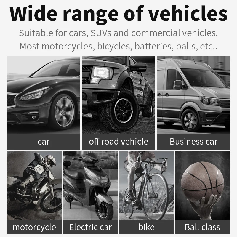 Универсальный надувной насос ручной электрический 12 в цифровой автомобильный