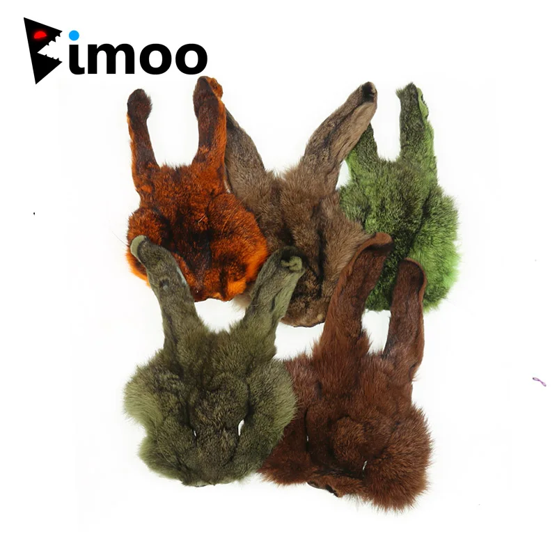 Bimoo натуральная окрашенная маска заяц материал для вязания мушек натуральный