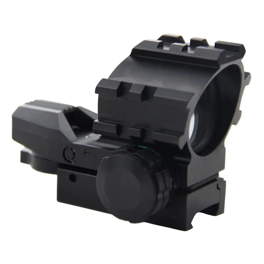 Hunting Optics 1x22x33 Compact Reflex Red Green Dot Sight Riflescope 4 Reticle For Airsoft With Weaver 20mm Or 11mm Mount | Спорт и