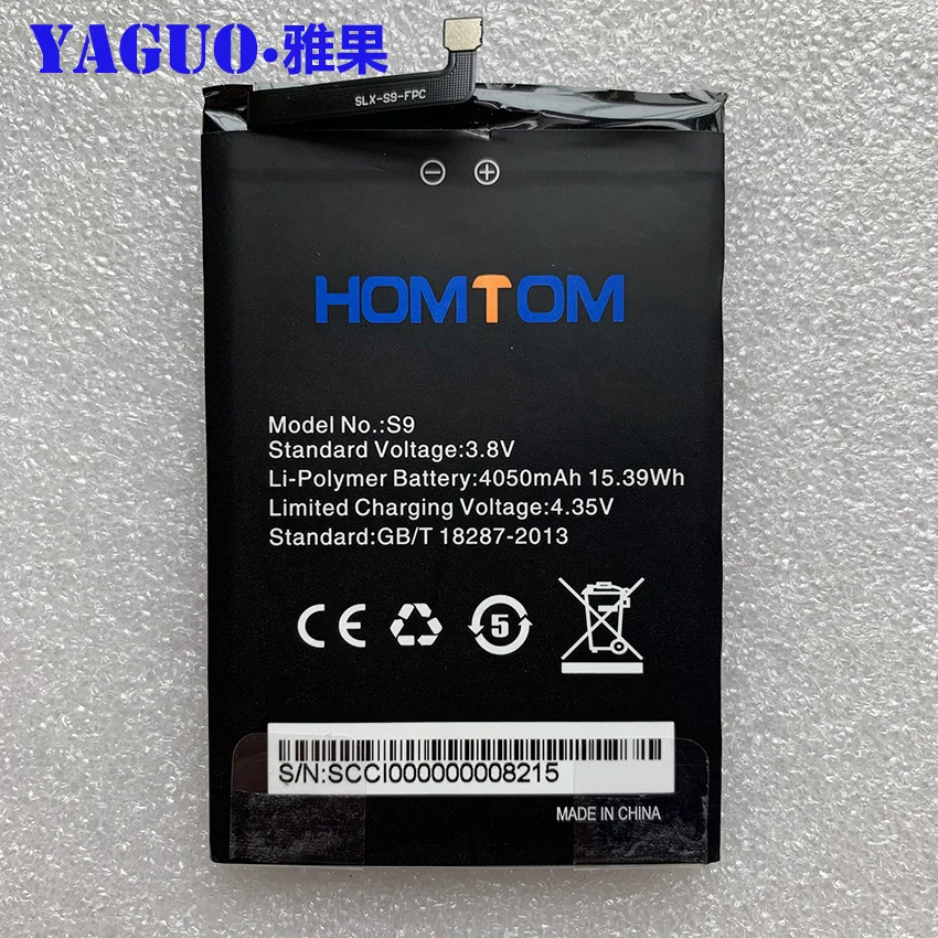 

100% Original New Full 4050mAh Battery Large Capacity Backup Batteries Replacement For HOMTOM S9& S9 Plus Smart Phone