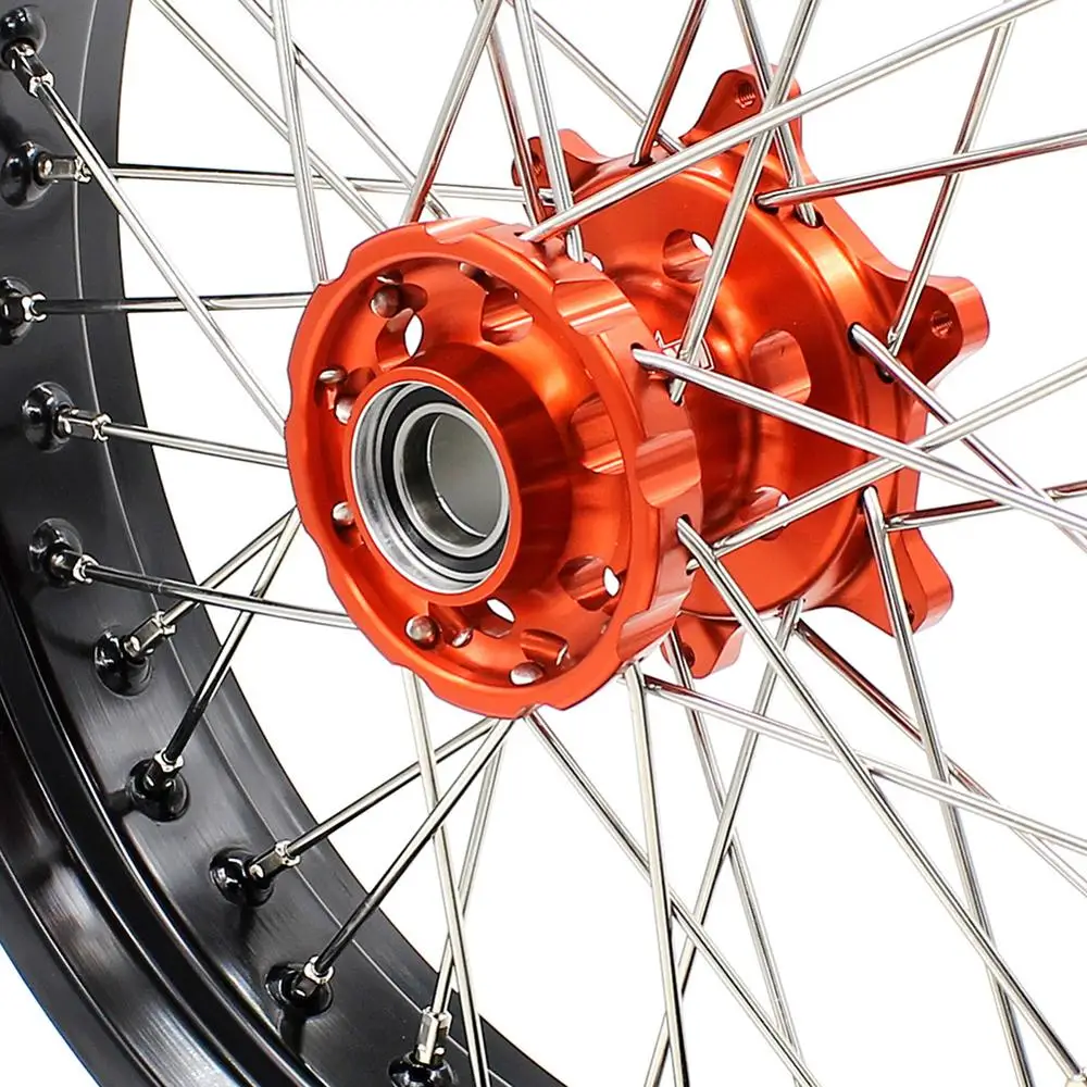 KKE 3 5/4 25 супермото колеса комплект Supermotard обода для KTM SX SXF XC XCW EXC F 125 150 200 250 300 350 400 450