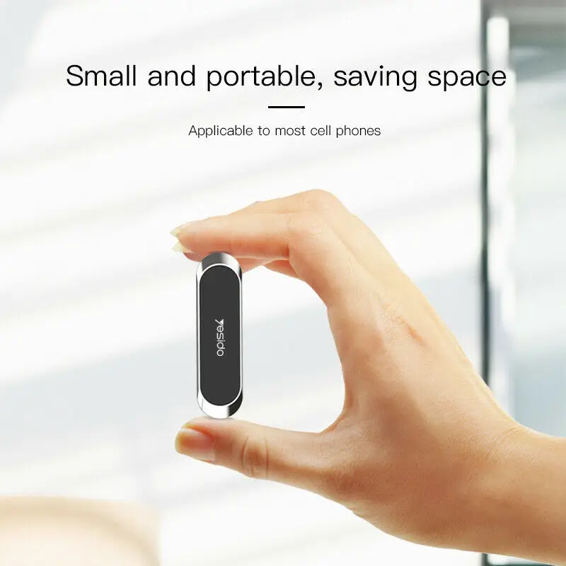 Yesido C55 Mini Strip Shape Magnetic Car Phone Holder Stand Wall Magnet Mount Home for iPhone Samsung Huawei All Mobile Phone