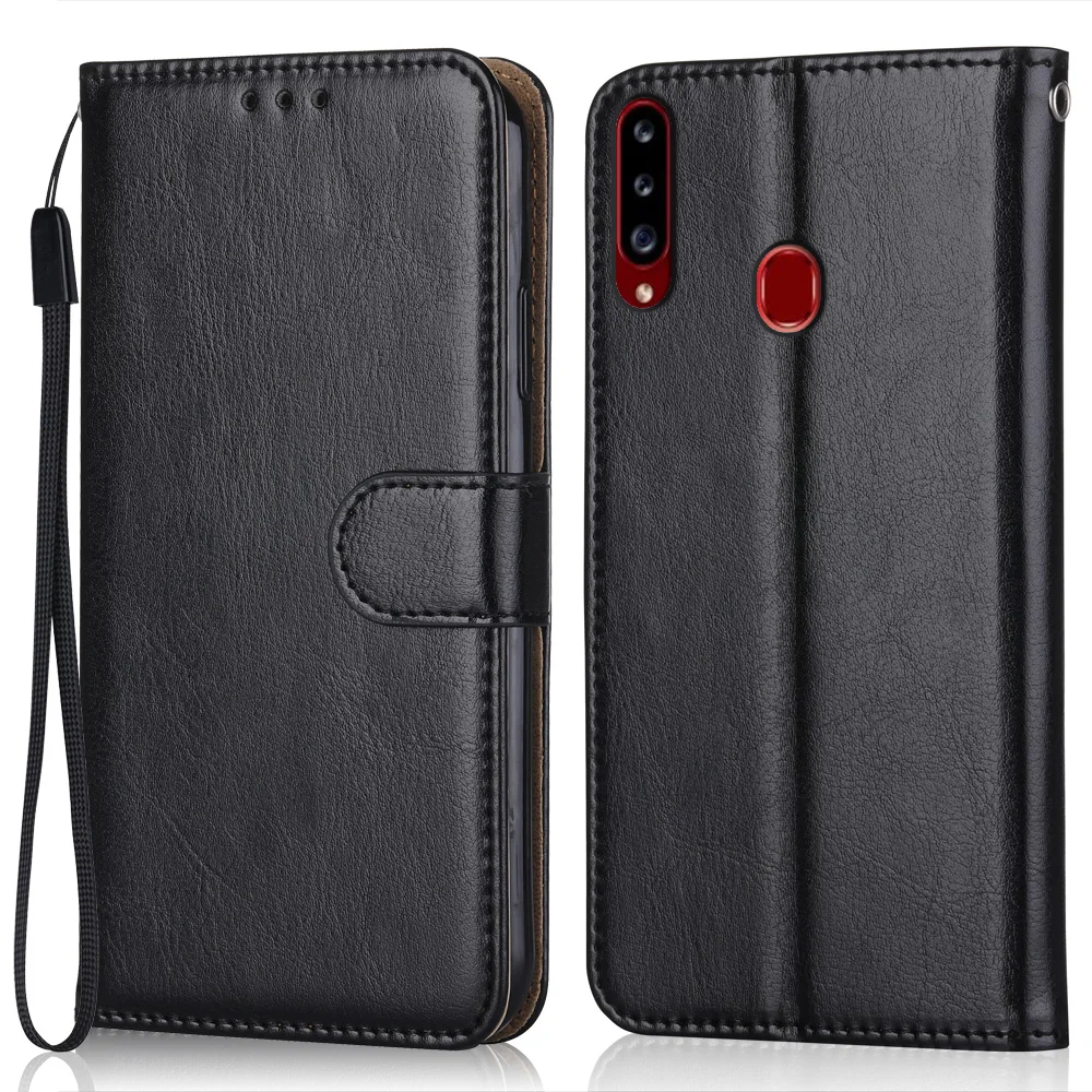 Роскошный кожаный чехол-книжка для Samsung Galaxy A20s A207 A207F SM-A207F 6,5 ', чехол-книжка с бумажником и подставкой, чехол для телефона