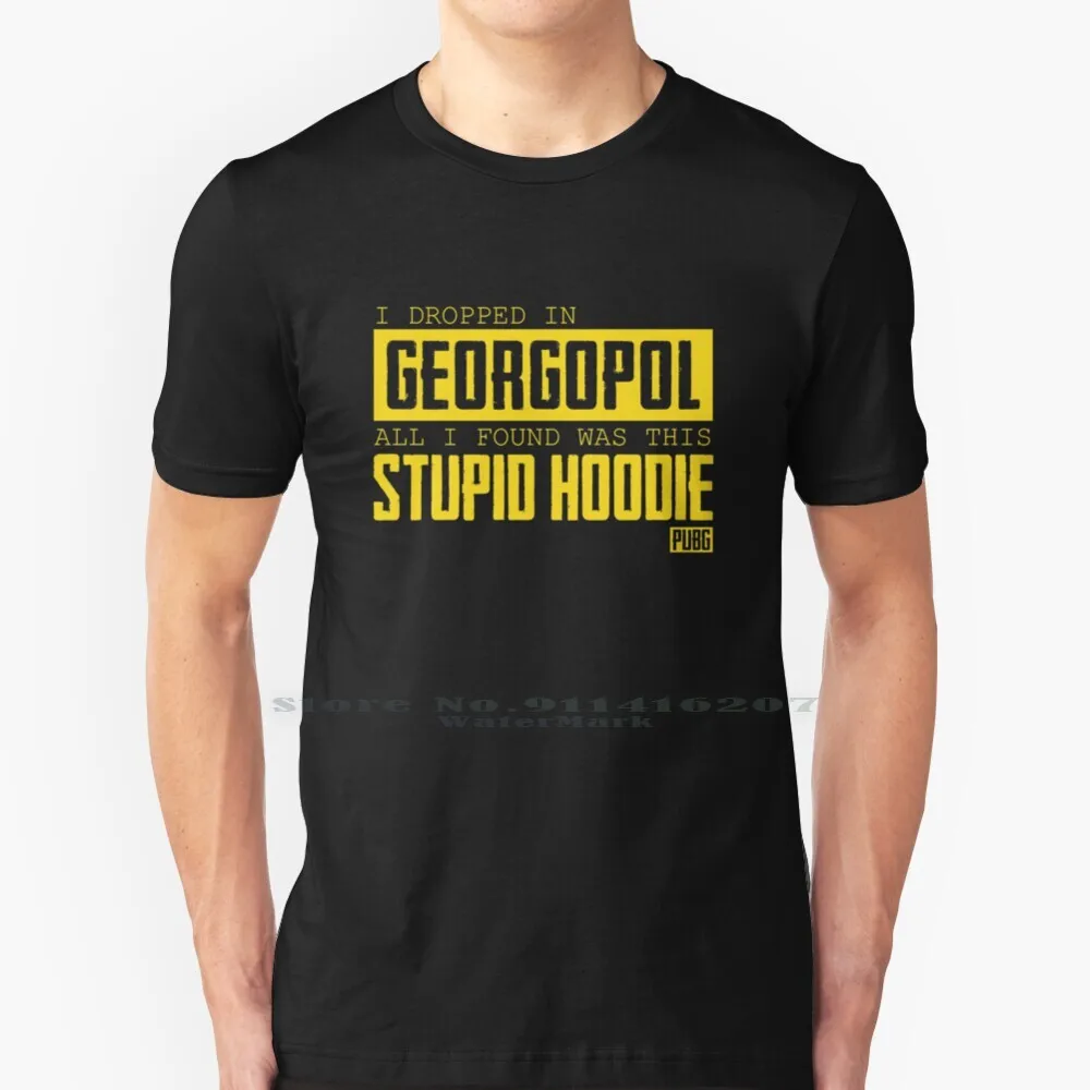 

Playerunknown's Battlegrounds - Pubg - Dropped In Georgopol T Shirt 100% Pure Cotton Winner Pubg Chicken Dinner Player Unknown K