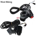 1 компл. Дисплей напряжения электромобиля ручка переключатель на палец дроссельная заслонка для скутера со светодиодным дисплеем питания ручки для руля