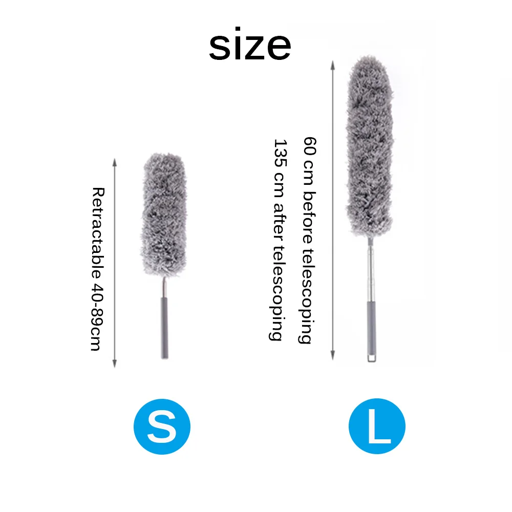 Растягивающаяся удлиняющаяся щетка из микрофибры для пыли регулируемая насадка