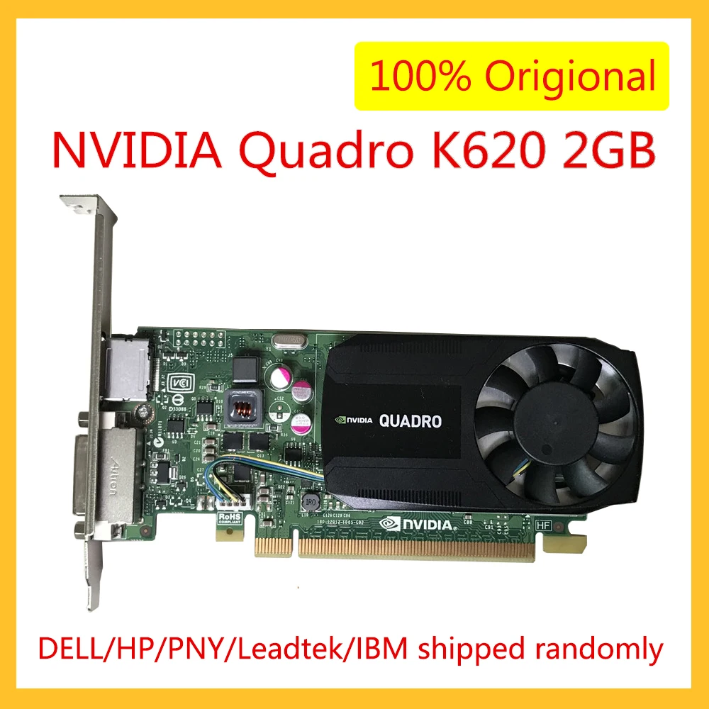 K620 DDR3 2 ГБ для графической карты NVIDIA Quadro DVI DisplayPort PCI Express 0x16 графического дизайна