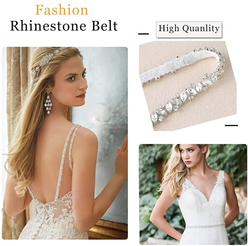 JLZXSY с украшением в виде кристаллов свадебные пояса свадебный пояс Стразы