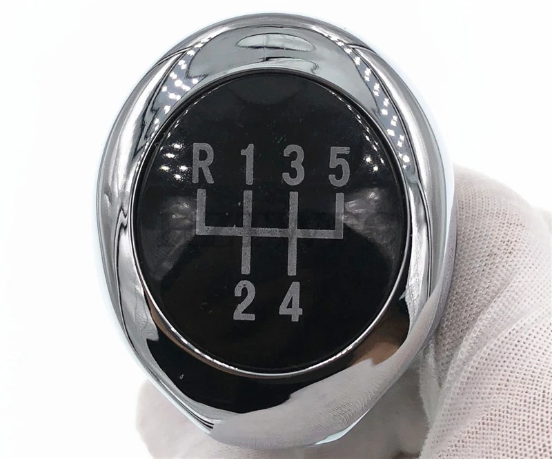 Бесплатная доставка головка ручка переключения передач черный серебристый 5