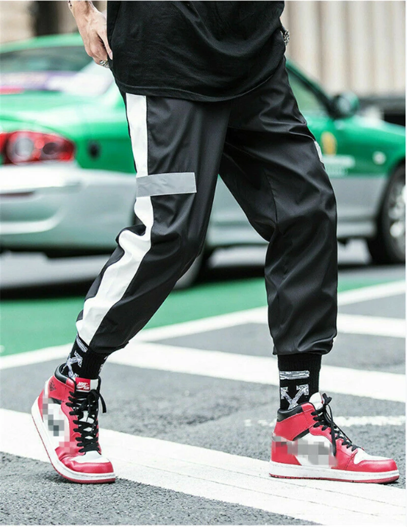 Мужские спортивные брюки-джоггеры длинные брюки в стиле Харадзюку для спортзала