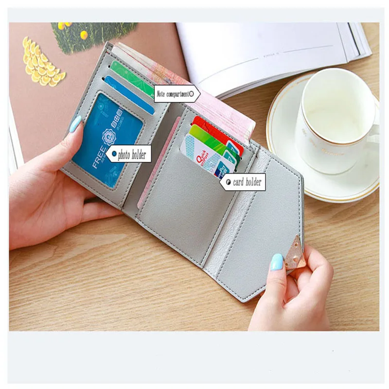 Женский кошелек из искусственной кожи винтажный маленький в форме сердца