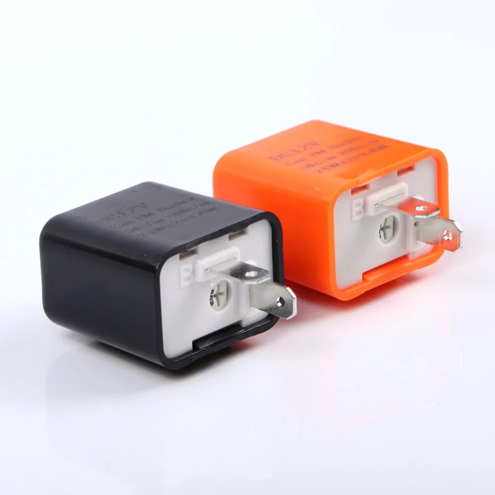 Светодиодный Flasher 12V 2 Pin регулируемое частотное реле индикатор сигнала поворота для мотоцикла исправление